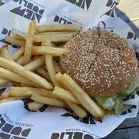 Chicken burger  at New Public - Food Truck in Bellingham