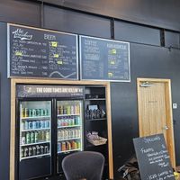 Drink options at the landing at Evil bikes at New Public - Food Truck in Bellingham