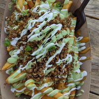 Loaded fries at New Public - Food Truck in Bellingham