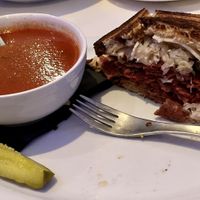 Rueben and red pepper soup   at Nooch in Windsor