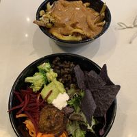vegan poutine & Aztec bowl(missing 5 ingredients)   at Copper Branch in Ottawa