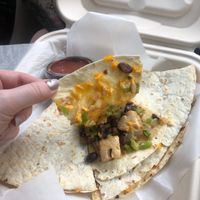 Made with daiya cheese  at Cafe Single Fin in Pensacola