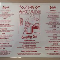 Sunday Morning Menu at Zen Arcade Cafe in Preston