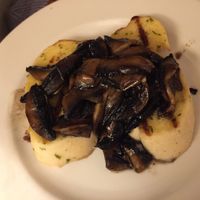 Balsamic mushrooms on garlic bread  at Swan in Fairfield