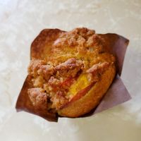 Peach muffin! at Ely's To Go in Boardman