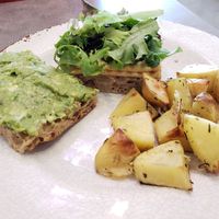 Breakfast sandwich at Seed Cafe in Minneapolis