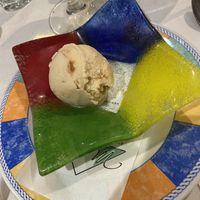 Salted caramel ice cream   at Bar Italia in Edinburgh
