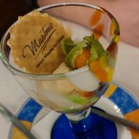 Vegan Biscoff ice-cream - yum! at Bar Italia in Edinburgh