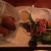 Bospaddenstoelenkroketjes at Eetcafé De Beurs in Hoogeveen