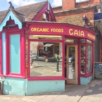 From outside at Gaia Wholefoods in South West London