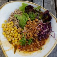 Vegane Bowl at Dean & David in Augsburg