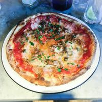 Vegan Jackfruit Puttanesca Pizza  at Pizza Express in Stratford-upon-avon