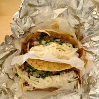 Al Pastor Tacos with Cheese and Sour Cream at Healthy Substance - Garfield Ridge in Chicago