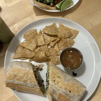 Carne asada burrito and tacos  at Healthy Substance - Garfield Ridge in Chicago