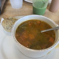 Vegetable Soup with corn muffin at Healthy Substance - Garfield Ridge in Chicago