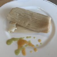 Green Mole Tamale at Healthy Substance - Garfield Ridge in Chicago