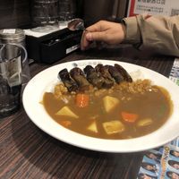 The Vegeterian curry with vegetables and eggplant  at Coco ichibanya - Shinjuku Station in Tokyo
