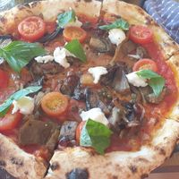 Vegan Eggplant Pizza at Rococo in Hawthorn