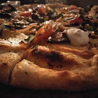 Sweet potato pizza.  at Rococo in Hawthorn