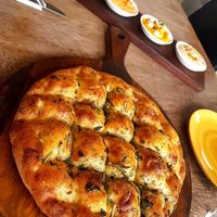 Flatbread w dips at Rococo in Hawthorn