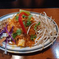 Vegan tofu pad Thai at Sab Lai Thai Kitchen in San Diego