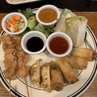 Vegan Appetizer Sampler  at Sab Lai Thai Kitchen in San Diego