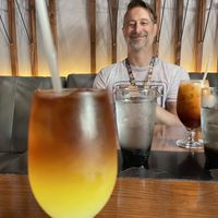 Mango iced tea and lemonade   at Sab Lai Thai Kitchen in San Diego