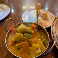 Yellow curry with tofu at Sab Lai Thai Kitchen in San Diego