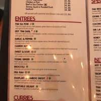 Menu at Sab Lai Thai Kitchen in San Diego