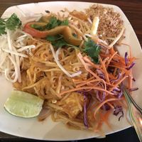 Veg pad Thai  at Sab Lai Thai Kitchen in San Diego