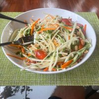 Delicious Vegan Som Tam at Jerah Thai Restaurant in Haco, Costa Rica at Jerah in Jaco