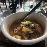 Yellow curry with veggies and tofu.   OMG  at Jerah in Jaco