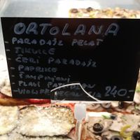 Ortolana is the vegan pizza.  at Pizzagram in Belgrade
