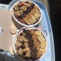 Delicious açai bowls   at Angel Agudo in Mallorca