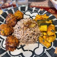Pakora, Mujaddarah, Quorma Kadu at Peace&Spice in Padua