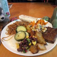 Yummy vegan food from Resto Végo on 29th January 2014. at Commensal - St Denis in Montreal