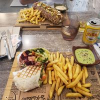 Tofu wrap and the best hot dog 🌭 at Balance Bowl in Gzira