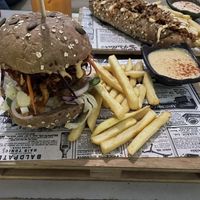 Beyond jackfruit Burger at Balance Bowl in Gzira