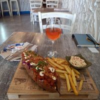 BBQ Jack with fries and homemade vegan Sriracha Mayo at Balance Bowl in Gzira