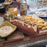 Vegan hot dog at Balance Bowl in Gzira