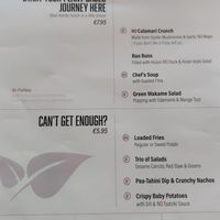 Menu at Balance Bowl in Gzira