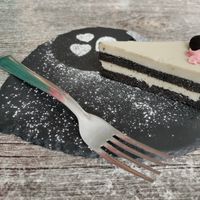 Salted caramel cake at Balance Bowl in Gzira