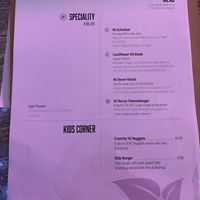 Menu  at Balance Bowl in Gzira