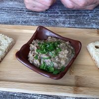 Free starter ! Bugilla and fresh bread 😋 at Balance Bowl in Gzira