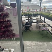 Outdoor seating   at Balance Bowl in Gzira