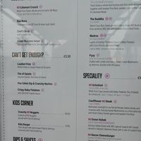 Menu at Balance Bowl in Gzira