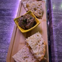 Complimentary bigilla starter at Balance Bowl in Gzira
