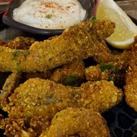 No calamari fried oyster mushrooms at Balance Bowl in Gzira