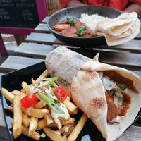 Doner kebab, and curry at Balance Bowl in Gzira