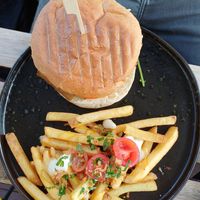 Burger as presented at Balance Bowl in Gzira